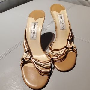 Jimmy Choo tan sandals